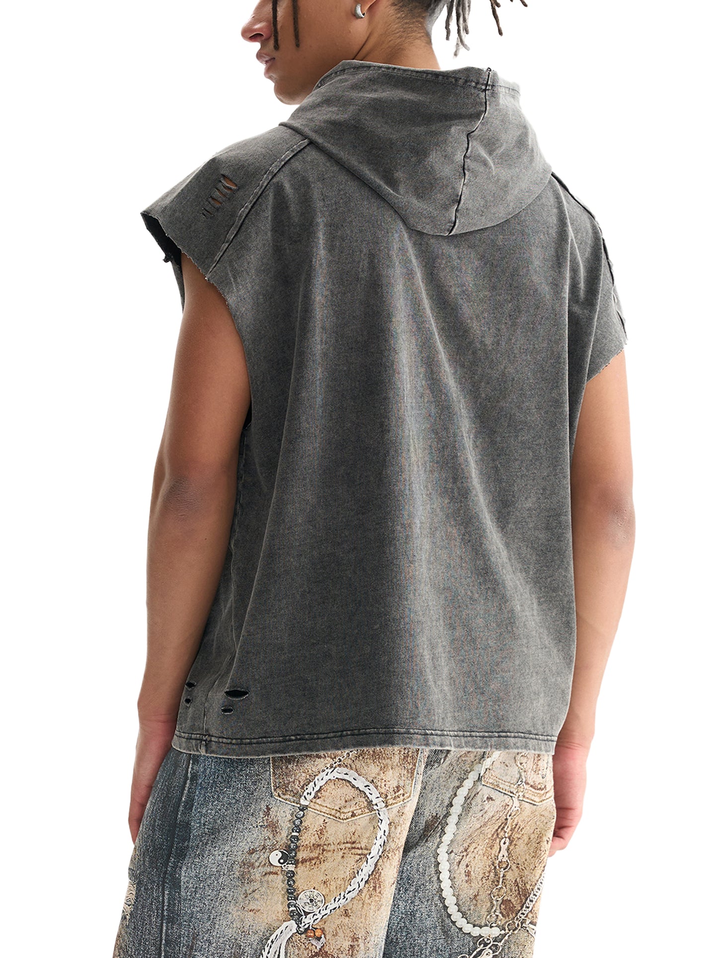 Acid Washed Sleeveless Boxed