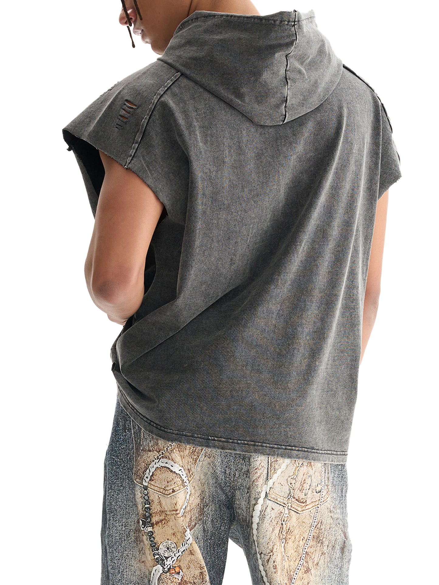 Acid Washed Sleeveless Boxed